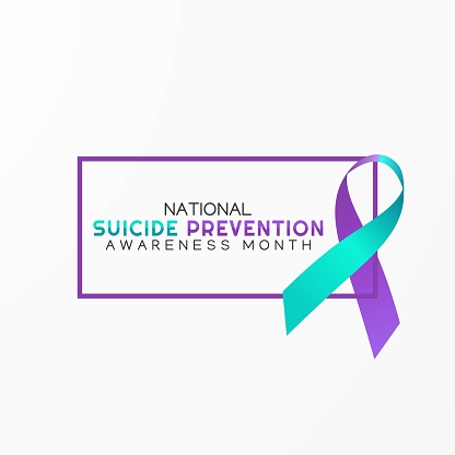 Suicide Prevention Awareness Month Vector Illustration. Good for greeting card, poster and banner